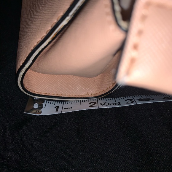 H&M blush makeup bag/ clutch zipper pocket and snap pocket NWT - Picture 4 of 9